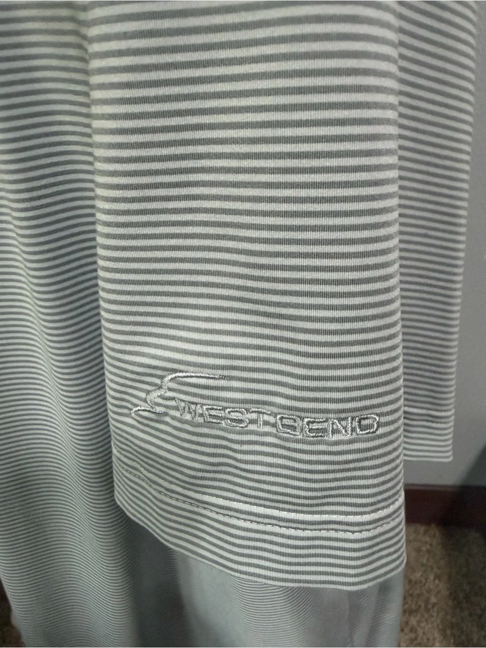 Adidas AdiPure Men's Grey Stripe Performance Polo Shirt DB